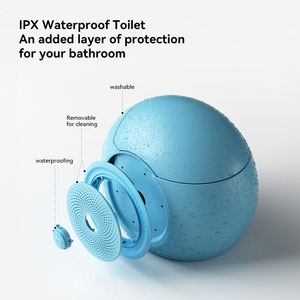 2025 nuevo diseño forma <span class=keywords><strong>de</strong></span> huevo personalizar colores música Control <span class=keywords><strong>de</strong></span> sonido automático inteligente cerámica integrado inodoro inteligente - Product Image 5