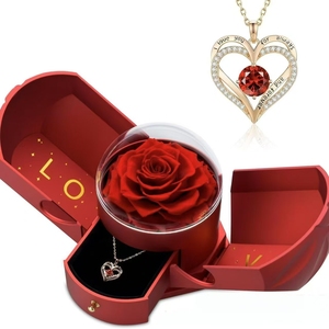 Forever Flower nouveau modèle Double porte ensemble de bijoux <span class=keywords><strong>nid</strong></span> <span class=keywords><strong>d</strong></span>'oiseau unique pour la saint-valentin noël remise des diplômes cadeau de fête des mères - Product Image 5