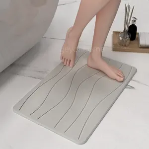 Противоскользящий Быстросохнущий напольный коврик, супервпитывающий коврик для ванной, 60 х39 см, новинка, белый, устойчивый, 9 мм, машина