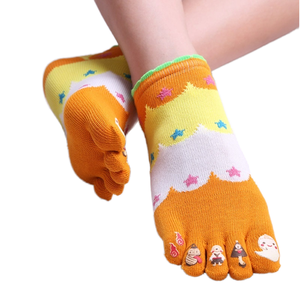 Bán Buôn Mô Hình Dễ Thương Năm Ngón Chân Vớ Phụ Nữ Vớ Dệt Kim Trong Một Kích Thước Cho Mùa Thu - Product Image 1