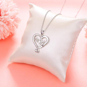 Nuovo prodotto S925 argento nome del cuore <span class=keywords><strong>collana</strong></span> argento 925 madre figlia <span class=keywords><strong>collana</strong></span> 'ti amo <span class=keywords><strong>mamma</strong></span>' modello animale oro rosa - Product Image 4