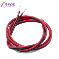 Cable Eléctrico UL2468 18AWG de 2 Núcleos, 80C, 300V, con Aislamiento de PVC Rojo y Negro, Certificado RoHS/REACH, UL758, UL1581, para Uso General