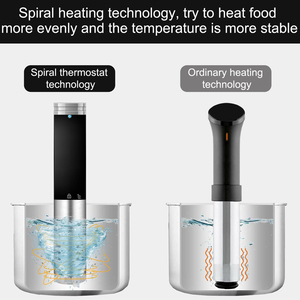 Máquina eléctrica Sous Vide para bistec, olla de cocción lenta, <span class=keywords><strong>recetas</strong></span> LCD integradas, resistente al agua IPX7, Circulador de Inmersión - Product Image 5