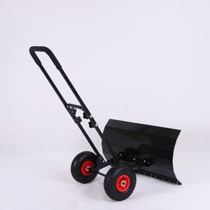 مزيل ثلج بعجلات مع زاوية قابلة للتعديل وارتفاع متين مدفع يدويًا - Product Image 6