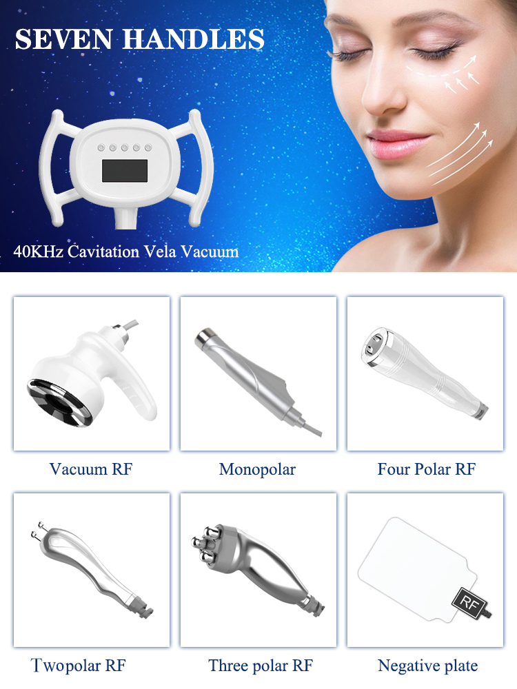 Rf Vacuum Cavitation Portable Slimming Machine Breast Enlargement Cavitation Radio Frequency Three polar Facial  Corporal