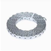 Bande de fer galvanisé non revêtu multi-usages 12MM/17MM/25MM à bords courbés, attaches métalliques robustes pour le cerclage de tuyaux