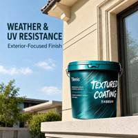 Revêtement liquide imperméable pour murs extérieurs, texture marbre, pour façade de bâtiment, application facile par pulvérisation, peinture pour maison