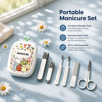 Ensemble de coupe-ongles et lime à ongles très vendu, cadeau de vacances pour filles, ensemble de manucure, outils de soin des ongles pour pédicure