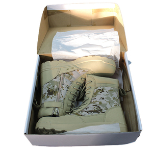 รองเท้าบูทหนังหุ้มข้อสูงลายพรางทะเลทรายแบบดิจิตอล SF12 703 สำหรับผู้ชาย รองเท้าบูทฝึกยุทธวิธีแบบผูกเชือก กันน้ำ ใช้ได้ทุกฤดู เหมาะสำหรับกิจกรรมกลางแจ้ง - Product Image 4