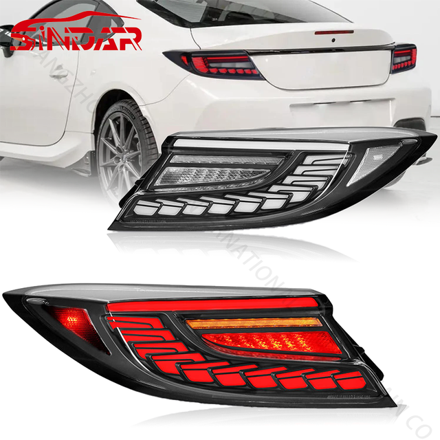 SINDAR Auto LED Taillights Assembly Red Lens Modified Tail Lamp Accessories for Subaru BRZ GR86 2021-2024 Wholesale 2022 2023