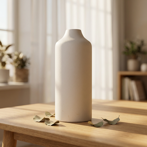 Minimal Plain Large <b>Ceramic</b> Vase Floor <b>Flower</b> <b>Pot</b> for Home Office Wedding Decoration Floral Arrangements and Interior Display - Product Image 4