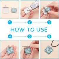 Bases de Acero Inoxidable Cuadradas en Varios Tamaños para Cabujones, con Aro Simple o Doble, para Fabricación de Joyería DIY