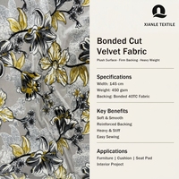 Tissu en velours tricoté à motif vague marbrée abstraite, 450 à 520 g/m², en polyester, pour draperie, coussin de canapé, chaise, tête de lit, ottoman, UE