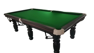 Mesa de billar con patas marrones de gama alta, juego estándar para el hogar, mesa de billar y billar - Product Image 3