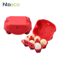 Plateau à œufs en pulpe de canne à sucre moulé sur mesure, plateau en pulpe recyclable, boîte d'emballage alimentaire en pulpe de fibre, impression UV, logo personnalisé