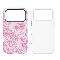 Coque de téléphone 2-en-1 robuste à sublimation 3D pour iPhone 17 16 15 14 13 12 11 Pro Max X XS XR – Vente en gros de coques vierges pour téléphones portables en TPU et PC