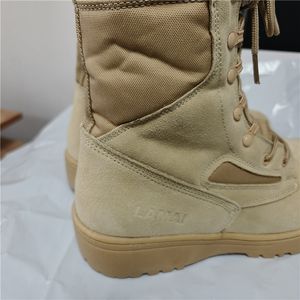 Botas de Desierto DFT0115 Ligeras, Zapatos de Combate Color Caqui Marrón, Botas de Desierto LAMAI de Gamuza - Product Image 6