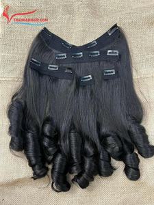 Extensiones de cabello con clip Ins de la mejor calidad, muchas texturas, cabello crudo vietnamita 100%, sin enredos, sin caída, precio al por mayor - Product Image 4