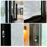 DERCHI NFRC American Hurricane Impact Aluminio Imagen fija Ventanas Doble acristalamiento Vista panorámica Aluminio Ventanas correderas