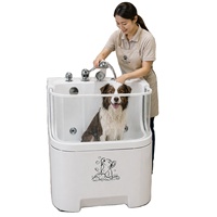 Baignoire pour animaux de compagnie DPbathe en acrylique ABS haut de gamme, sûre et écologique, adaptée au bain et au toilettage des chiens et des chats