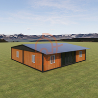 Maison préfabriquée portable personnalisée pour bureau, école, jardin, conteneur plat et chaud, design extérieur, maison de fête préfabriquée portable