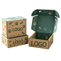 Servicio de Diseño de Embalaje para Mascotas con Logotipo Personalizado, Carpetas de Envío Reutilizables con Forma de Hueso de Pata, Forro de Esponja con Lámina Dorada, ODM OEM