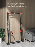 TBFIT Tour de musculation pliable et réglable, Station de traction multifonctionnelle pour entraînement de force à domicile, Barre de dips, Équipement de fitness