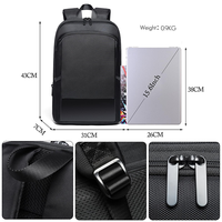 Mochila para Portátil de 15 Pulgadas para Hombre con Logotipo Personalizado, Apta para Viajes de Negocios y Ocio, Resistente al Agua, Moderna, para Viajes Diarios