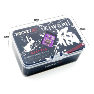 ROCKET-<span class=keywords><strong>RC</strong></span> Kiwami Mini Sensored Không Chổi Than 30A 2S Esc & Lập Trình Thẻ Cho 1/28 Quy Mô 1/27 Mini Điều Khiển Từ Xa Xe Ô Tô - Product Image 1