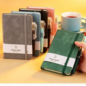 Nuevo Cuaderno de Oficina de Alta Calidad al por Mayor, Personalizado, de Cuero PU, A5/A6/A7, con Banda Elástica y Bolsillo, Diario - Product Image 3