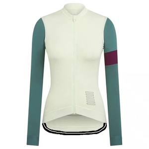 Jersey de Ciclismo de Manga Larga con Diseño de Color Contrastante, Ligero, Transpirable, Resistente al Viento, Estampado Multicolor, para Ciclistas - Product Image 6