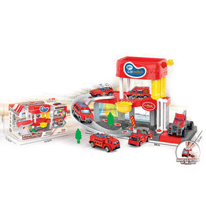 Jinming Vendita Calda Set Gioco <span class=keywords><strong>Garage</strong></span> Fai-da-Te per Bambini con Parcheggio e 3 Auto Militari in Metallo - Product Image 2