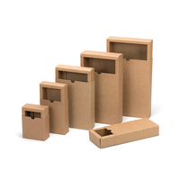 Emballages écologiques Boîte de papier kraft Boîte d'emballage en carton de papier de stockage à tiroir de conception personnalisée pour l'emballage de cadeaux ou de bijoux