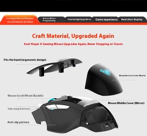 Aula S12 chơi game Chuột có dây chơi game Macro lập trình Chuột crack Backlit Máy tính văn phòng - Product Image 5