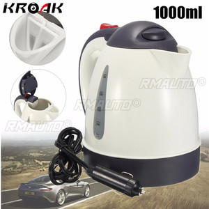 1000ML <b>Car</b> Hot <b>Kettle</b> Portable Water Heater Travel Auto 12V/24V for Tea Coffee 304 Stainless Steel Large Capacity Vehicle - Product Image 2