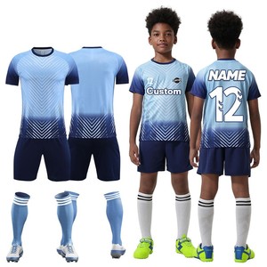 Custom 100% <b>Polyester</b> Kids Soccer Jersey Quick Dry Breathable Football Jersey Sets Children's Football <b>Shirt</b> - Product Image 1