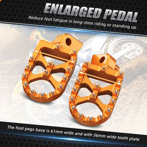 NICECNC 57mm אופני שטח רגליות רחבות לאופנועים עבור KTM 950 105A0 1290 1190 SUPER ADVENTURE <span class=keywords><strong>R</strong></span> S <span class=keywords><strong>T</strong></span> FREERIDE250F - Product Image 5