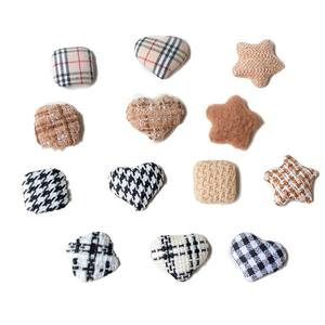 Accesorios de tela de moda con hebilla cuadrada de estrella de cinco puntas para el cabello y fundas de móvil DIY - Product Image 5