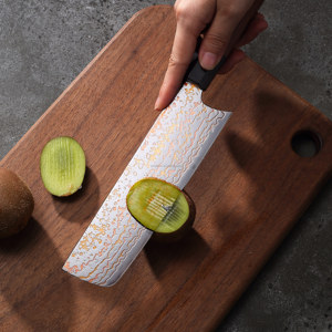 Juego de <span class=keywords><strong>cuchillos</strong></span> de cobre Damasco, juego de <span class=keywords><strong>cuchillos</strong></span> de cocina de Chef de 7 pulgadas, cuchillo Nakiri de acero japonés Vg10 de lujo de alto carbono - Product Image 2