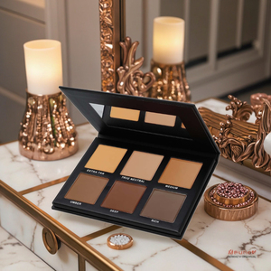 도매 개인 라벨 비건 브론저 팔레트 방수 오래 지속되는 잔인 함 무료 오일 컨트롤 컨실러 크림 팔레트 - Product Image 1