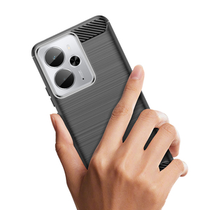 Funda Protectora de Teléfono de TPU Suave con Fibra de Carbono a Prueba de Golpes para OPPO <span class=keywords><strong>Realme</strong></span> 14 5G Reno 14 Pro A5 Pro 4G 5G Funda Trasera - Product Image 4