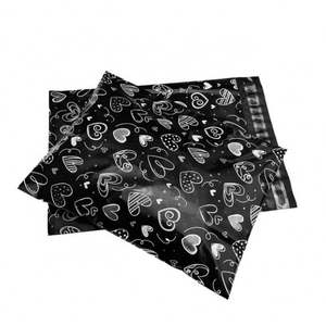 Bolsas de Embalaje de Polietileno Grandes Autoadhesivas, Negras Mate, al por Mayor, Bolsas de Correo de Polietileno con Logotipo Personalizado Impreso - Product Image 3