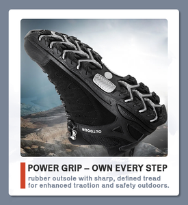 Scarpe da trekking da uomo ad alte prestazioni con suola in gomma resistente e intersuola ammortizzante per l'avventura all'aria aperta escursioni nella natura - Product Image 5