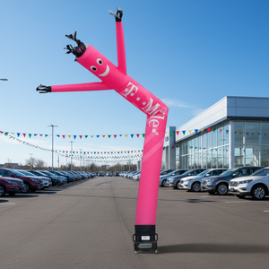 Homme gonflable agitant les bras, facile à utiliser, personnalisé, pour les magasins de lavage de voitures - Product Image 1