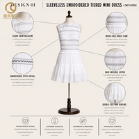 Fabricant de vêtements sur mesure de haute qualité OEM ODM, fournisseur de robes mini moulantes écologiques à marque privée pour tenues décontractées et de bureau