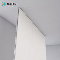 Panneau mural sandwich modulaire pour salle blanche, panneau préfabriqué à emboîtement avec coin intérieur courbé intégré