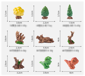 Venta al por mayor lindo árbol <span class=keywords><strong>de</strong></span> dibujos animados dinosaurio animales del zoológico escultura para niños 3D juguetes para niños fiesta <span class=keywords><strong>de</strong></span> cumpleaños pastel Topper maceta Decoración - Product Image 2