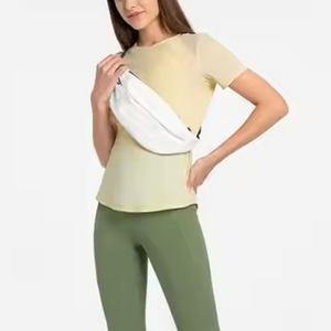 Ropa Deportiva de Verano, Camiseta sin Costuras, Malla Deportiva, para Correr, Secado Rápido, Transpirable, Tops Deportivos para Mujer - Product Image 5