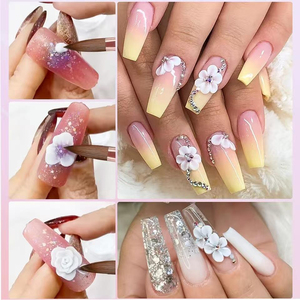 Ensemble de pinceaux pour gel UV à ongles, poils flexibles et durables, sans perte de poils, application uniforme, personnalisable, fournitures de manucure pour salon de beauté - Product Image 5