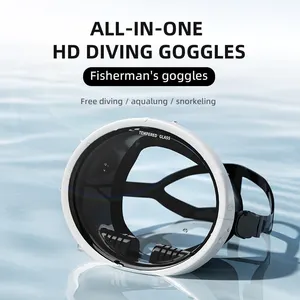 Hot Selling Oval Diving Mask Frameless Oval Diving Snorkeling Mask With Top Grade Rubber Strap